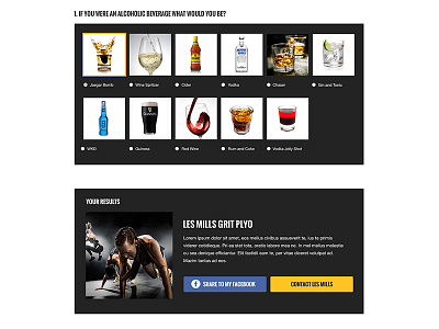 Les Mills Quiz advanced backend management cms web design london web developement website design