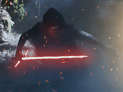 Kylo Ren animation broadsaber cross gif kylo lightsaber ren saber star star wars wars wip