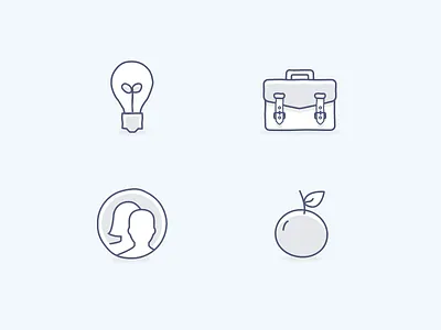 Highlight icons charcoal dropbox icons illustration light light blue light grey