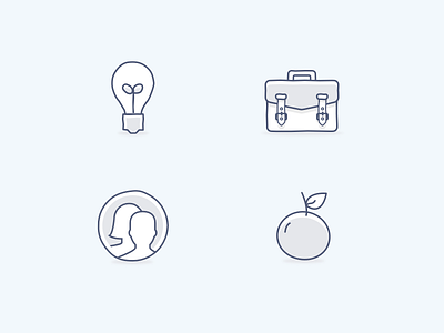 Highlight icons charcoal dropbox icons illustration light light blue light grey