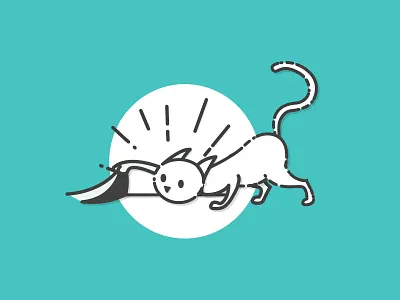 Cat badge animal badges cat illustration