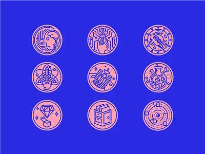 iconset for office decoration icon illustration