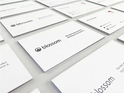 New Blossom Business Cards blossom brand business business cards hello identity kievit minimalistic print simple simplicity team identity