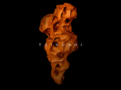 Taihu stone 3d low poly stone