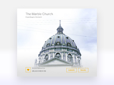 Favorites card dailychallenge dailyui favorite stats travel ui userinterface ux