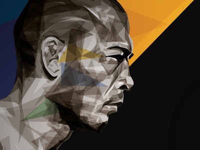 UFC fighter Aldo for BT Sport aldo bt sport fighter geometric illustration ufc vector