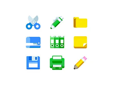 Freebie office tools icons freebie icon office