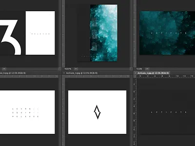 Brand Draft brand concept icon layout