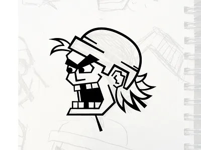 Enforcer enforcer goon hockey illustration mascot nhl
