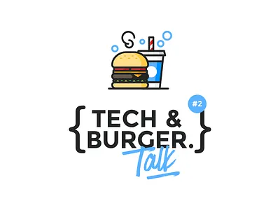 Tech&Burger. burger cola drink fast fastfood food icon