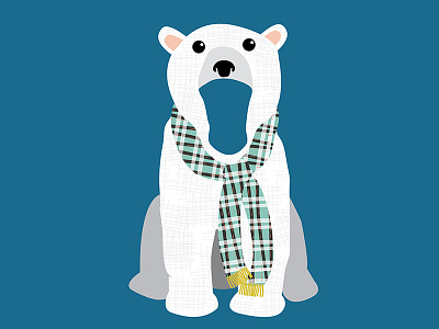 Polar Bear Toss bear childrens art illustration polar bear whimsy