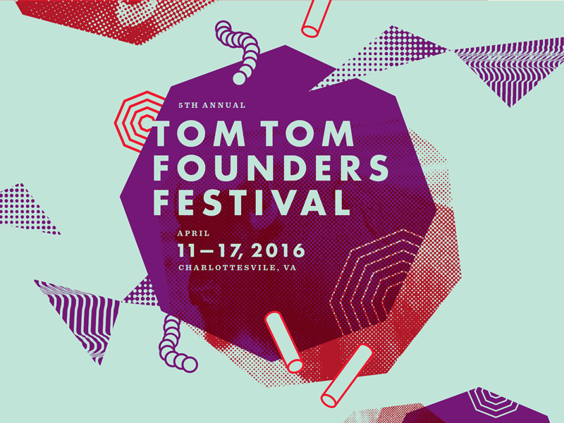 Tom Tom II branding geometry layout type