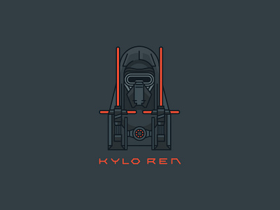 KYLO REN character illustartion kylo ren sith starwars vector vectorart