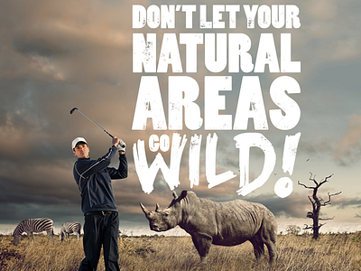 Wild! africa animals golf golfer hand lettering marker nature type typography wild zebra