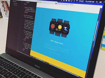 GoPro Apple Watch app apple watch flat design gopro ios mobile portfolio