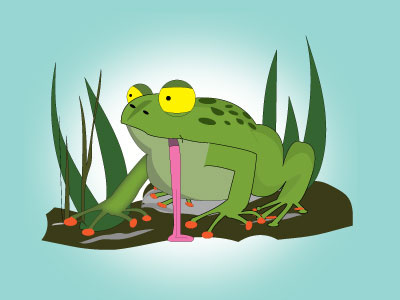 Toad cartoon childrens book illustration toad vector