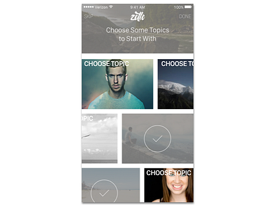 Choose Topics V2 sketch 3 ui ui design