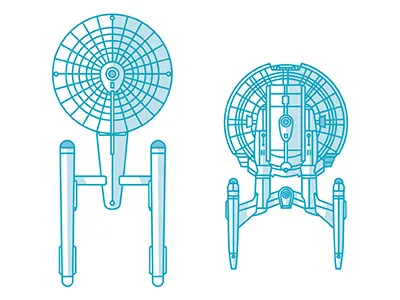 Enterprise(s) Part 1 enterprise nx 01 scifi space star trek tos vector