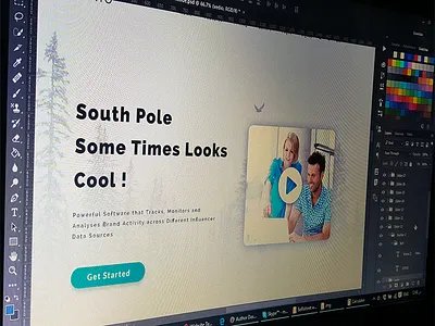 Landing page app flat design icons marketing web design website