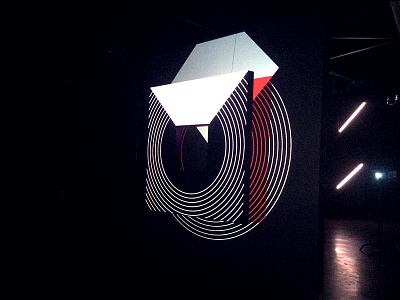 Behind The Scenes animation black and white branding dark high contrast illustration industrial projection sculpture style video warehouse
