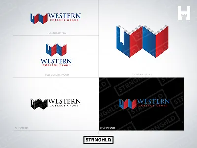 College - Vector Logo Template agency brand branding brandmark bright clean college logo school stronghold
