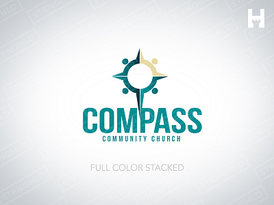 Church - Vector Logo Template agency bible brand branding brandmark church clean logo stronghold