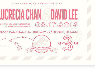 Wedding Invitation design letterpress slow print wedding invitation