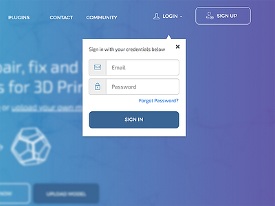 Login design dropdown email form in log login password sign ui ux