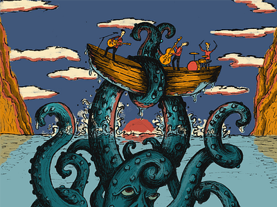 Squid Have Them All art concept fun illustration music squid