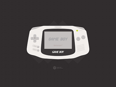 Game Boy flat game boy icon illustration illustrator pixel vectors