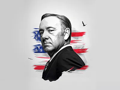 Frank Underwood art dailyui frank underwood house of cards illustration netflix photoshop