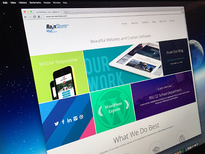 Updated Company Homepage agency interface photoshop portfolio web web design
