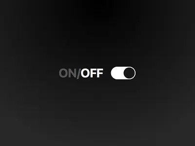 On/Off Switch - DailyUI#015 015 challenge dailyui day off on onoff switch ui ux