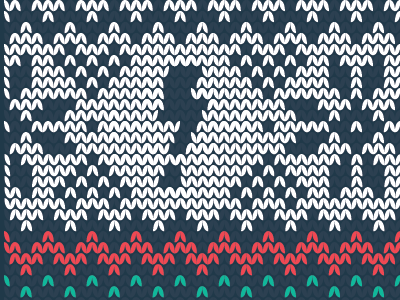 ICS Holiday Card holidays knit patterns