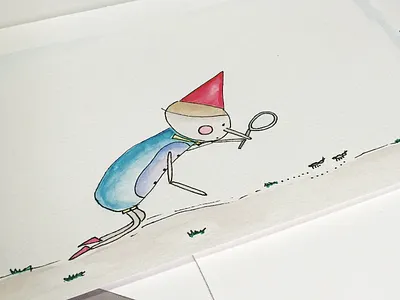 Pinocchio day to day life. ant children illustration pinocchio watercolour
