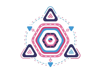 Geometric design geo geometric geometry hex symmetry.