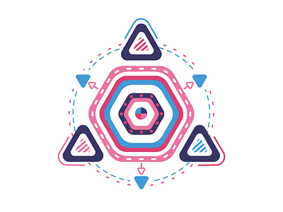 Geometric design geo geometric geometry hex symmetry.