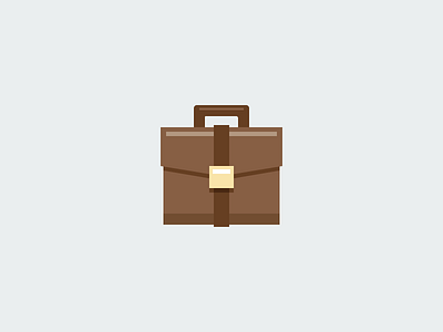 Full Time Icons article blog briefcase buckle business design icon leather