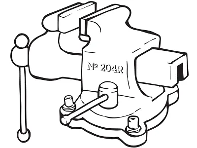Vise bicycle shop tool