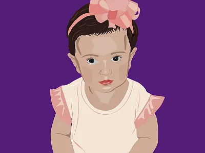 Cartoon Child cartoon color block flat color illustration illustrator