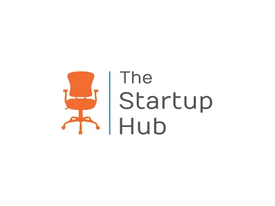 Startup Hub Logo brand chair identity logo