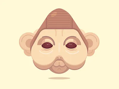 Nien Nunb illustration movies nien nunb pop culture sci fi simple star wars vector