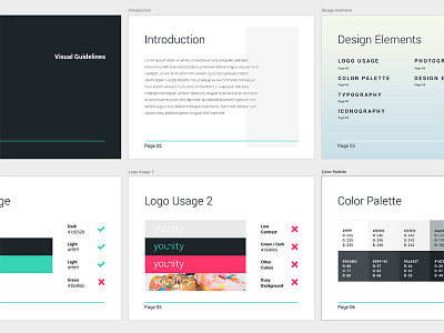 Brand Guide branding graphic design guidelines layout logo typography