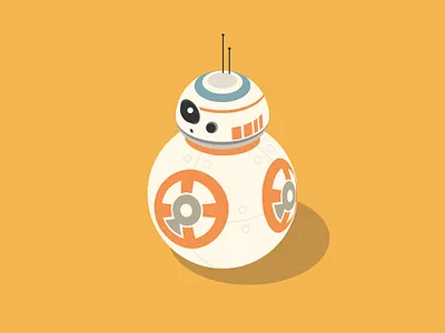 BB8 bb8 force awakens isometric star wars