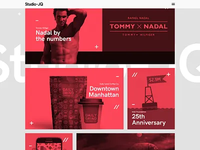 Portfolio layout 3 clean design layout portfolio red semplice studio swiss ui web website wordpress