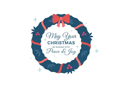 Christmas Wreath 2016 christmas icon illustration new year vector wreath x mas