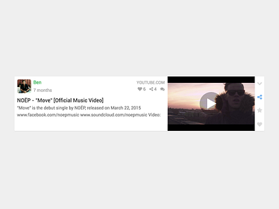A social post on Tree ui ux web