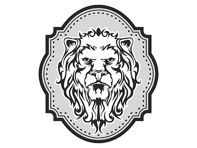 Lion2 aggression animal characters heraldic ilustration isolated lion mammal pets sign symbol violence