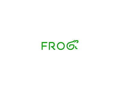 Frog Wordmark animal clever frog green identity letterform logo logotype mark symbol toad wordmark