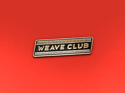 Weave Club ----- club enamel gold pin weave ||||||